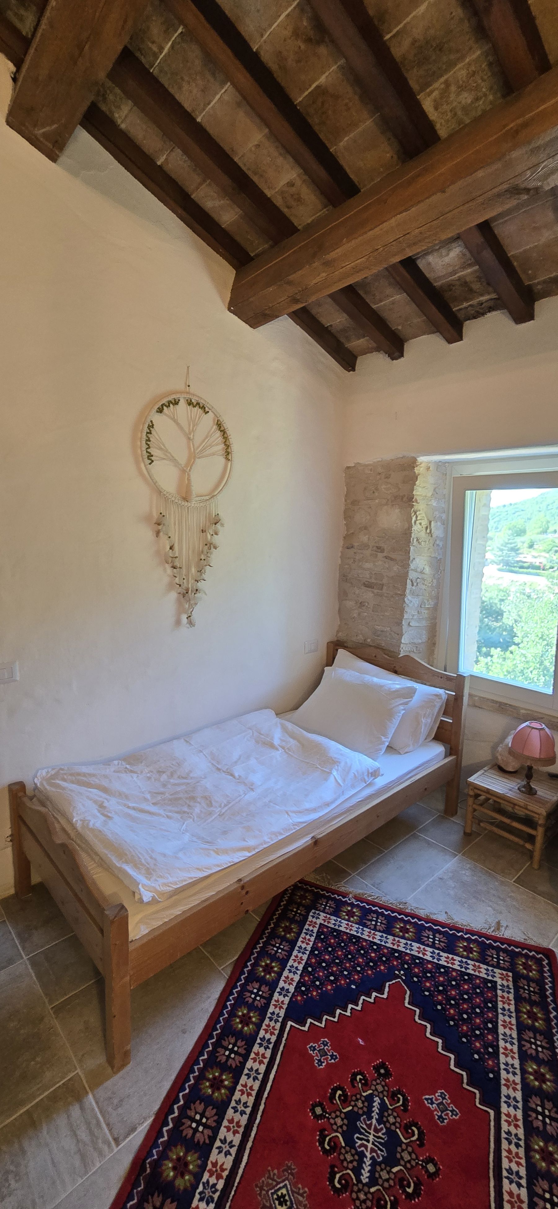 The Dog Paw room with its 200-year-old tiled ceiling