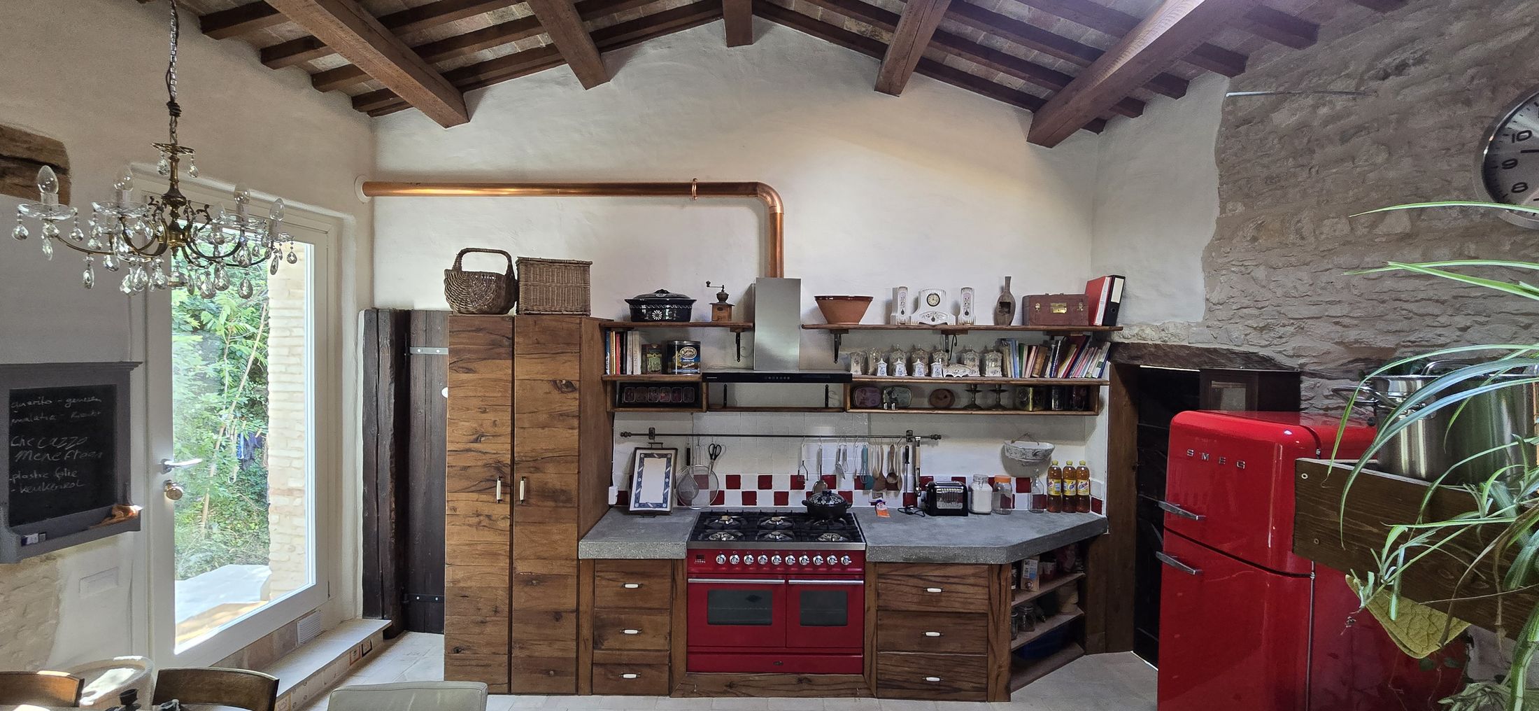 The grand kitchen of Il Risveglio — the place to meet